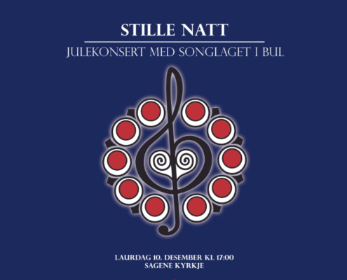 Plakat for Songlaget sin julekonsert