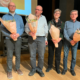 Terje Svindseth, Gunnvald Grønvik, Kari Bjørke og Tormod Bønes blir utnemnde som heidersmedlemmar på årsmøtet i BUL 26. mars 2025